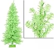 9' Pre-Lit Chartreuse Green Wide Cut Artificial Christmas Tree - Green Lights