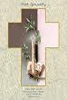 Religious Sympathy Cards - Candle - Laminated with Gold Foil Embossed Medal Design - Appropriate Prayer Included