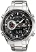 Stainless Steel Edifice Chronograph Analog Digital Black Dial