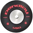Muscle Driver Pendlay Elite Black Bumper Plates 55lb Pair - Colored Ink (Free Shipping)