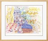 めuッVトジめ[ッ�ッV版画額�T�『ラゃ�ッHッTデュフィッV』《青いピめuノとゃFッVゃAゃPトラ》 【送料焁B料】