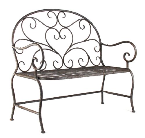 ZENTIQUE HR10872 Rustic Metal Bench