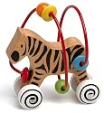 Happy Zebra Bead Frame Play Toy on Wheels