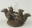 Celebrating Squirrels Cast Iron Rain Gauge