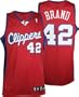 Elton Brand Red adidas NBA Authentic Los Angeles Clippers Jersey