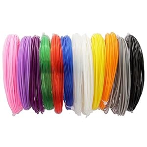 Soyan 3D Pen/Printer Filament Refills, 1.75mm 393.6ft ABS Filament, Pack of 12 Colors, 32.8ft each color, Suitable for 3D printing/drawing pen, 3D printer and more from Soyan Technology