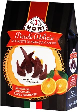 Dark Chocolate Covered Candied Orange Peels by Tre Mori (5.29 ounce)