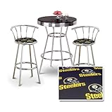 Chrome Bar Table & 2 Chrome 29