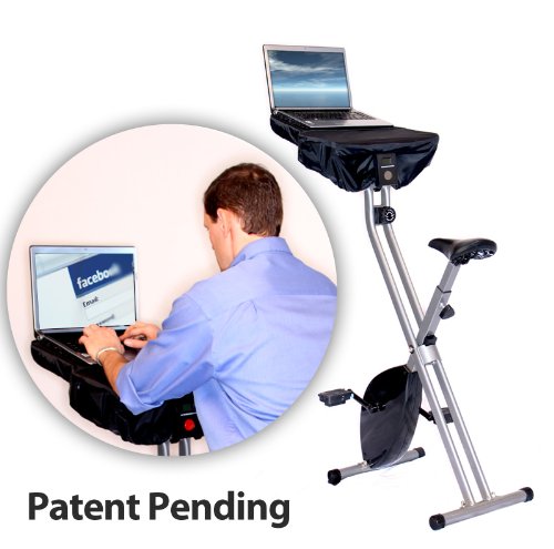 *NEW* FitDesk Fitness Space Saving Semi Recumbent X Bike for Laptops and Gaming