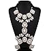 XY Fancy Multi Layer Flower Chains Allloy Resin Elegant Flower Women Back Sexy Body Chains Summer Dress Necklaces