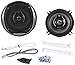 Kenwood KFC-1394PS 5-1/4" 3-Way Performance Series Coaxial Shallow Mount Car Speakers With Diamond Array Pattern Polypropylene Cone