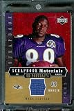 2005 Upper Deck Portraits Scrapbook Materials Mark Clayton Jersey Baltimore Ravens Football Card - Mint Condition - Shipped In Protective ScrewDown Case!