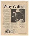 1977 Willie Nelson Red Headed Stranger To Lefty Print Ad (20781)