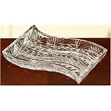 Crystal Portico Wavy Olive Tray