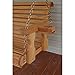 Amish Heavy Duty 800 Lb Roll Back 4ft. Treated Porch Swing With Cupholders - Cedar Stain