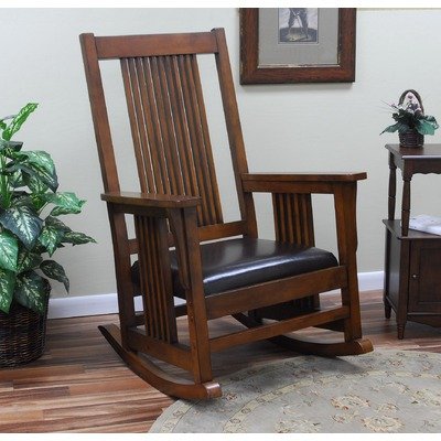 Carolina Cottage Chestnut RTA Deluxe Mission Rocker