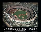 Small Candlestick Park San Francisco Giants Aerial Unframed Print