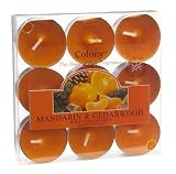 Colony Mandarin & Cedarwood Tealights Box of 9