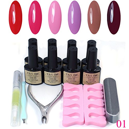 Acrylic Nail Paint 14pcs Gel Polish 10ml UV Color Gel Soak Off Nail Art Kit