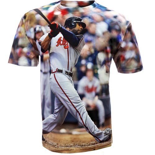 MLB Atlanta Braves Jason Heyward Sublimated High Definition Photo Tee Shirt Men's