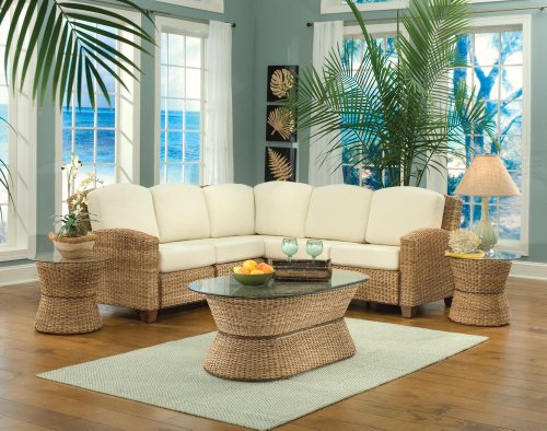 Cabana Banana L-Shape Sectional Sofa Set in Honey - Home Styles - 5401-62-SET-1