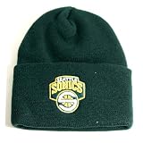 Seattle Sonics Old School Cuffed Knit Hat (Green)