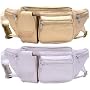 Womens Genuine Leather Waist Bag Fanny Pack with Cell Phone Holder in Choice of Colors