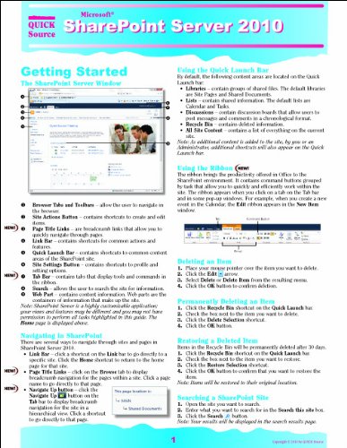 SharePoint Server 2010 Quick Source Guide