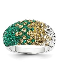 Sterling Silver Swarovski Elements Athens Spirit Ring