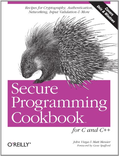 Secure Programming Cookbook for C and C++ 0596003943 pdf