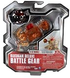 Spin Master Year 2010 Bakugan Gundalian Invaders Deluxe Electronic Battle Gear Set - Double Blasters with Big Axe and Iron Ball ROCK HAMMER (Copper) with 1 Ability Card and 1 Metal Gate Card