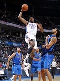 Dallas Mavericks v Oklahoma City Thunder: Kevin Durant and Tyson Chandler Photographic Poster Print by Layne Murdoch, 42x56
