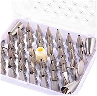 ICBC Set of 52 PCS Icing Nozzle Tips For Cake, Decorating, Pastry Nozzle Mold