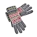 Yan & Lei Women's Knitted Winter Gloves with Roll Up Cuffs