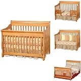 Ellis 4-in-1 Convertible Crib - Honey