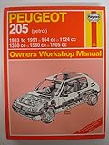 Peugeot 205 owners workshop manual