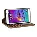 Galaxy Note 5 Case, GMYLE Book Case Vintage for Galaxy Note 5 V SM-N920 - Brown PU Leather Stand Case Cover