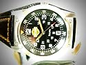 Harley Davidson Bulova Men's Watch. Black Dial. Leather Bracelet Style Strap, 76B31