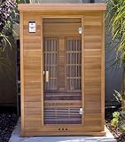 Sun Life Malibu - 2 Person Sauna Red Cedar - FAR Infrared Carbon Fiber - Portable New