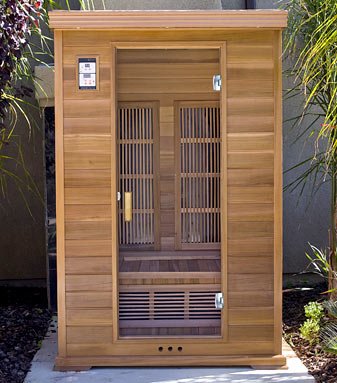 51tli8JWUEL Malibu  2 Man Infrared Sauna, Hemlock, CD