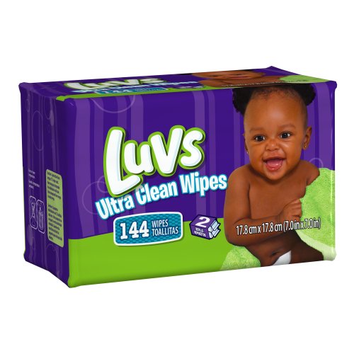 Luvs Ultra Clean Wipes 2x Refills 144 Count (Pack of 8)