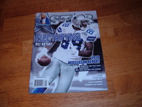 Dallas Cowboys Star Magazine, November 13, 2010-Dez Bryant. 2010 Midseason Report:Cowboy First-Half Blues.