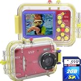 Acqua DC-1231R 12MP Max. Digital Still Camera with waterproof case (2GB High Speed SD Card Included)