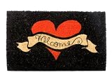 Present Time Door mat Heart Tattoo