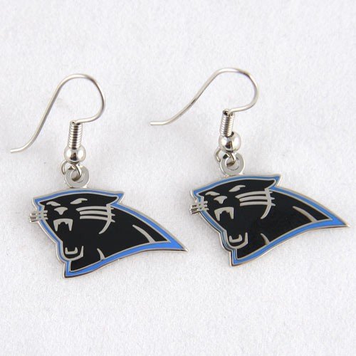 NFL Carolina Panthers Earrings Jewelry Card
