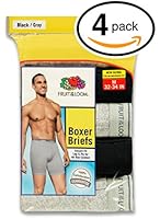 Fruit of the Loom Men's Boxer Briefs (Pack of 4)