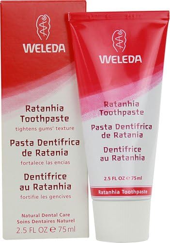 Pink Toothpaste with Ratanhia 2.5 fl. Oz(pack of 4)