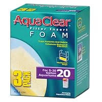Aquaclear 20-Gallon Foam Inserts, 3-Pack