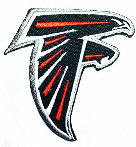 Atlanta Falcons Patch Embroidered Iron on Hat Jacket Hoodie Backpack Ideal for Gift/ 7.8cm(w) X 7.5cm(h)