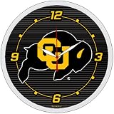 Colorado Golden Buffalo NCAA Round Wall Clock